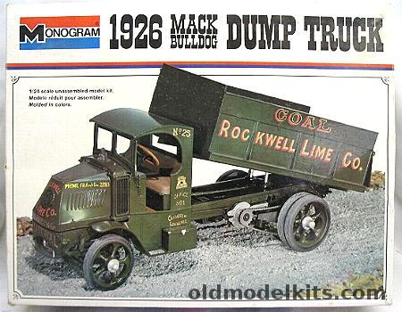 Monogram 1/24 1926 Mack Bulldog Dump Truck, 2400 plastic model kit